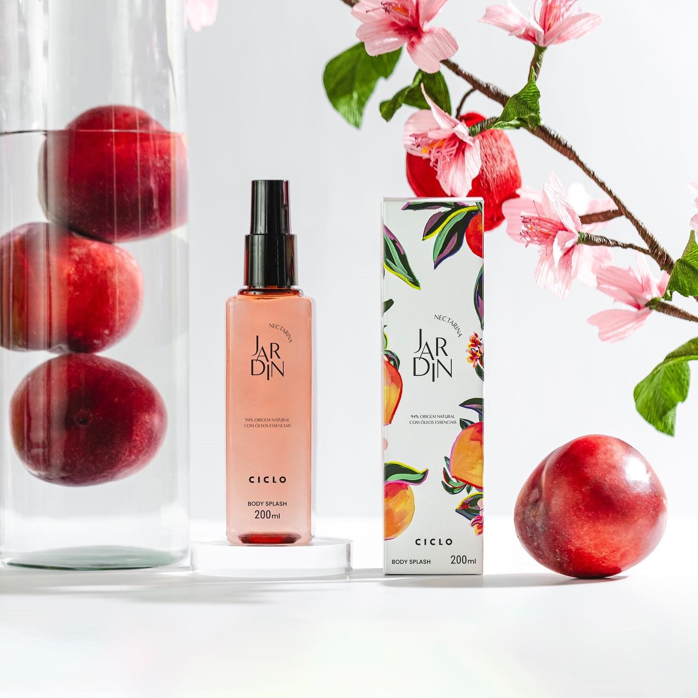 Kit Ciclo Jardin Nectarina - Creme + Body Splash