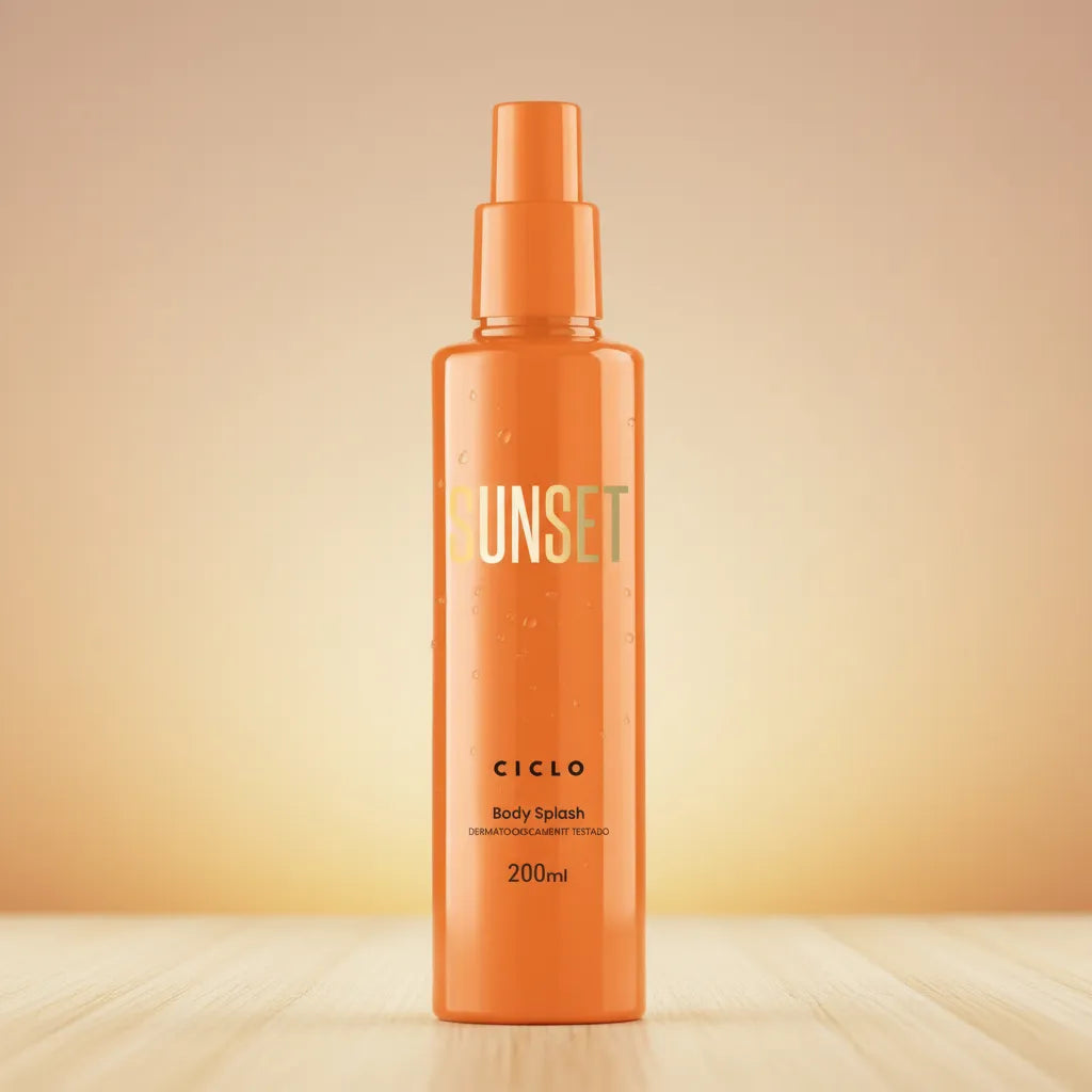 Kit Sunset Ciclo - Creme + Body Splash + Perfume Lata
