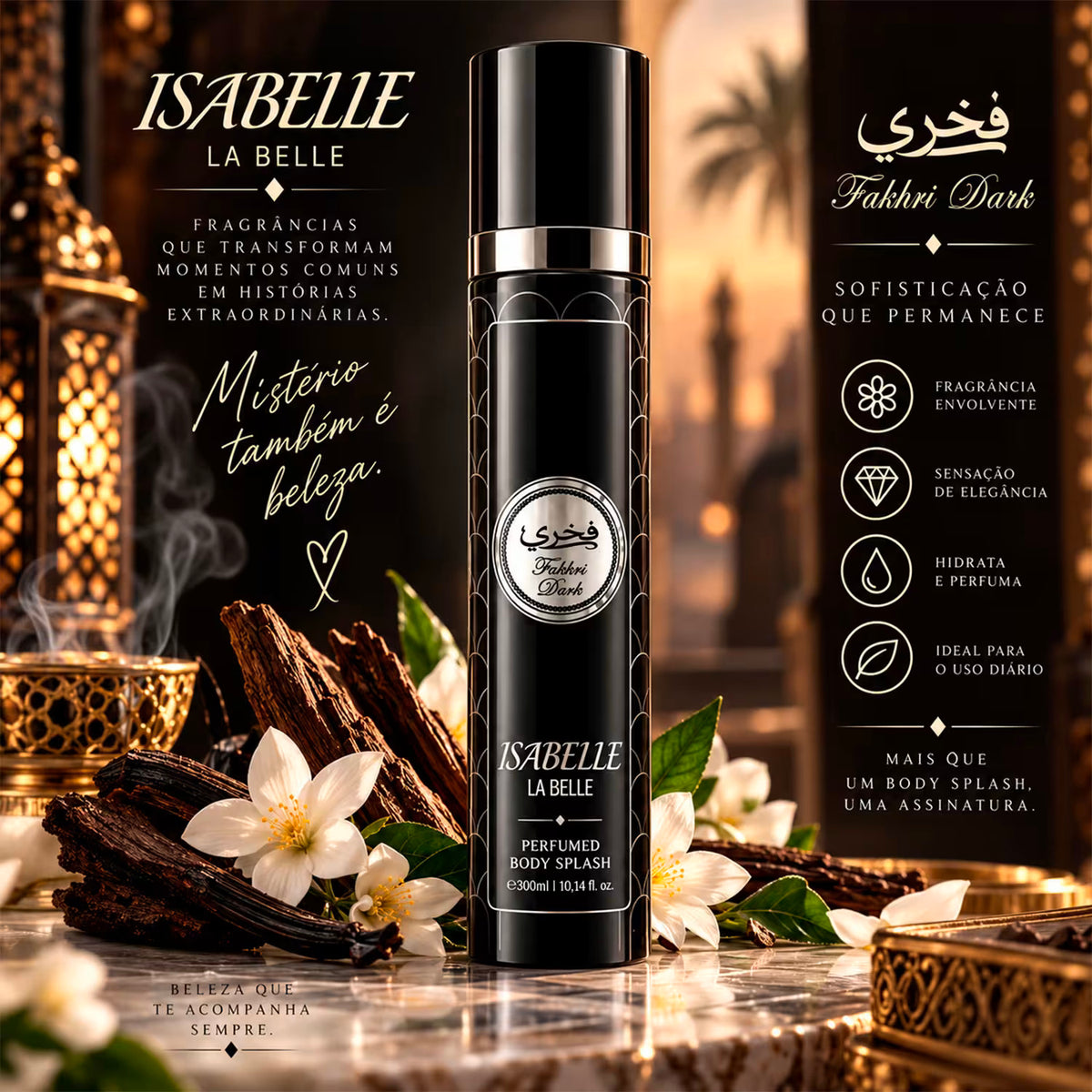 Isabelle La Belle Body Splash Fakhri Dark 300ml