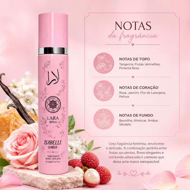 Isabelle La Belle Body Splash Lara Rosa 300ml