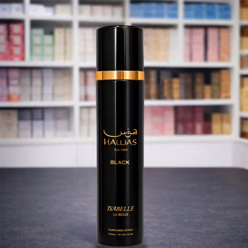 Isabelle La Belle Body Splash Hawas For Him Black 300ml