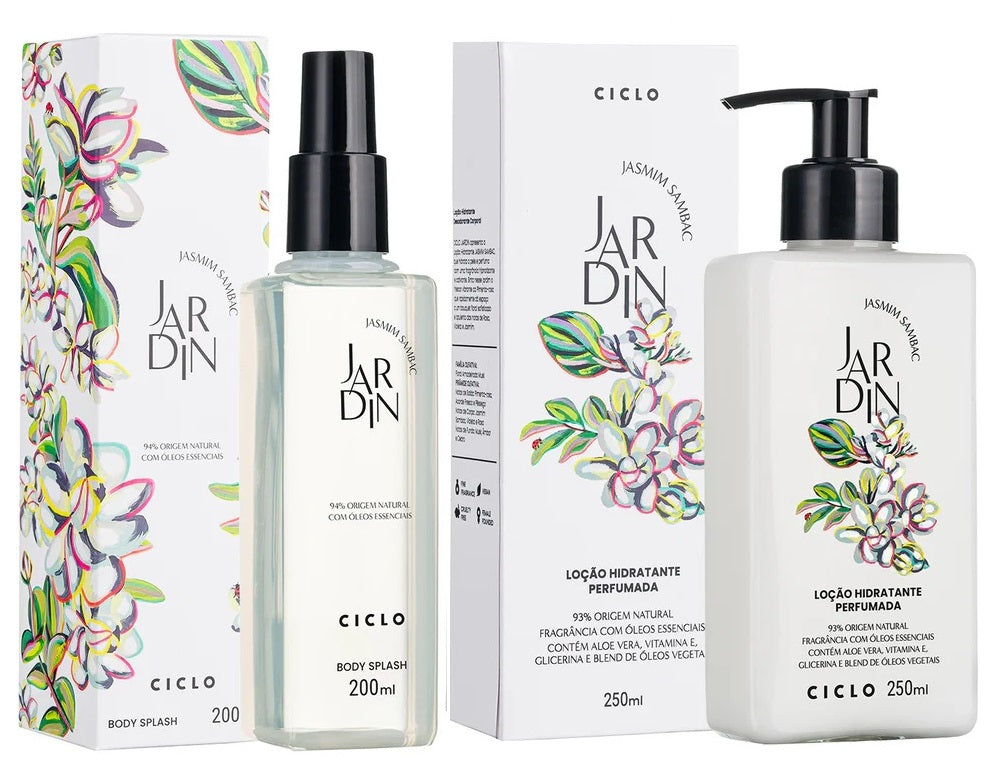 Kit Ciclo Jardin Jasmim Sambac - Creme + Body Splash