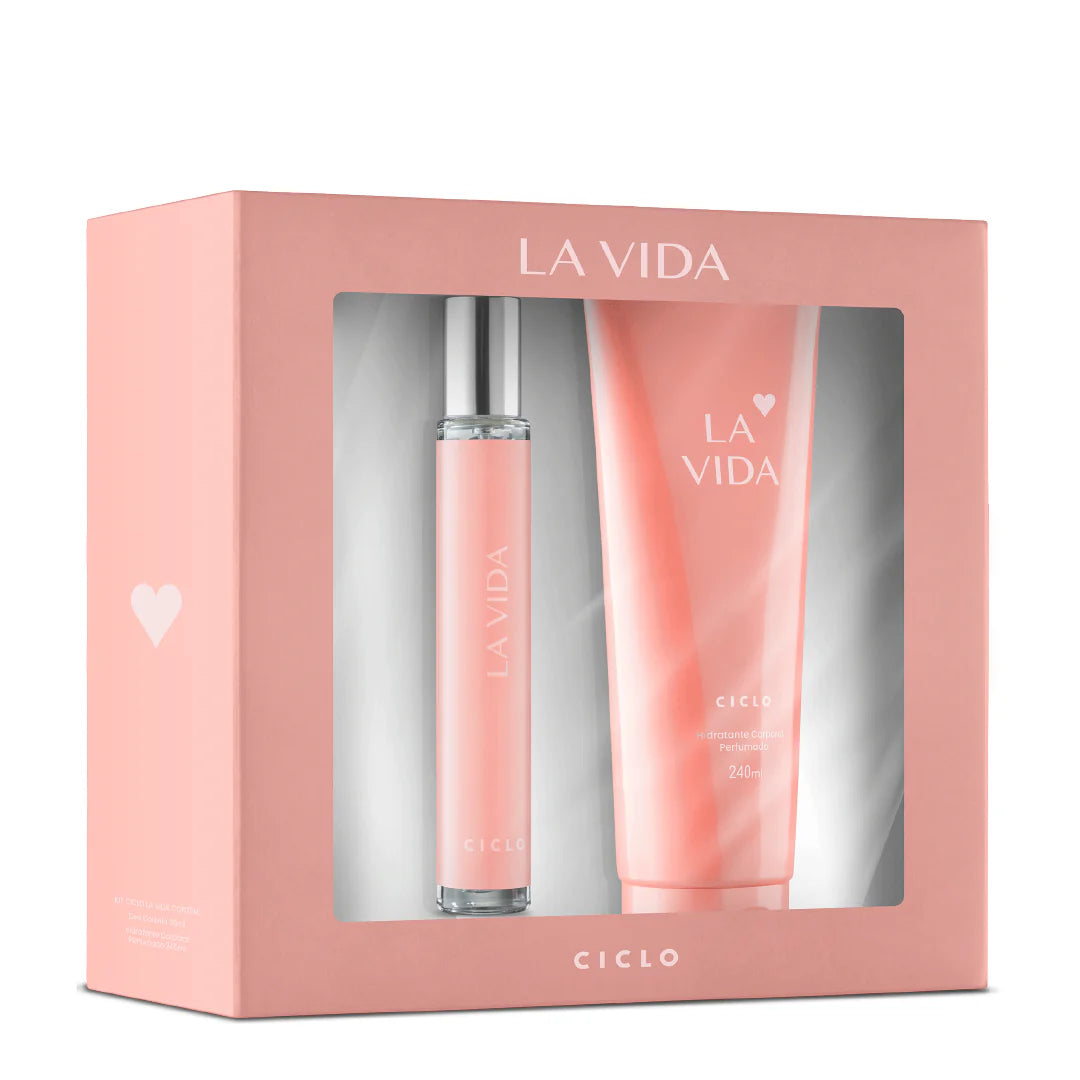 Estojo La Vida (Deo Colônia 30ml + Loção Hidratante 240ml)