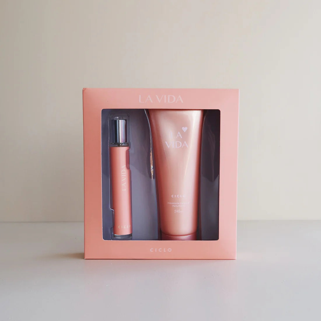 Estojo La Vida (Deo Colônia 30ml + Loção Hidratante 240ml)