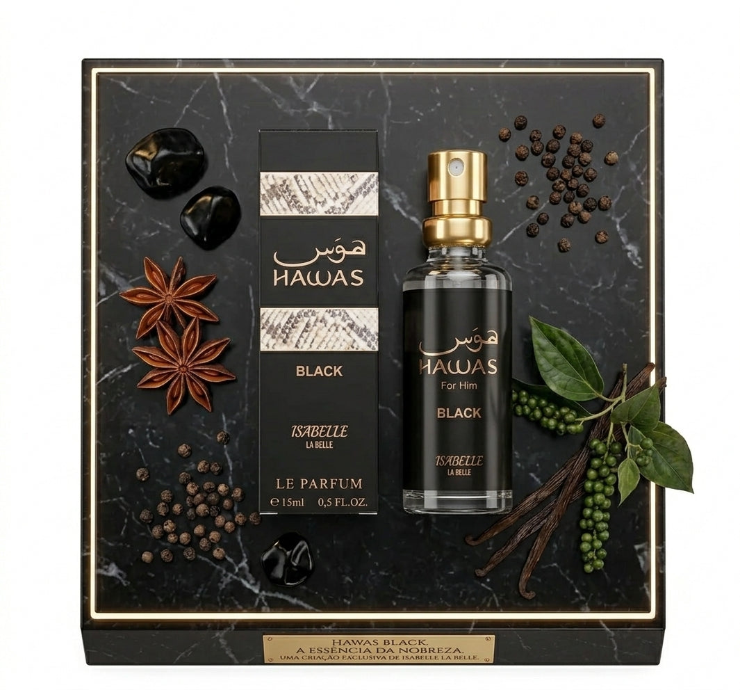 Isabelle La Belle Perfume Hawas Black 15ml