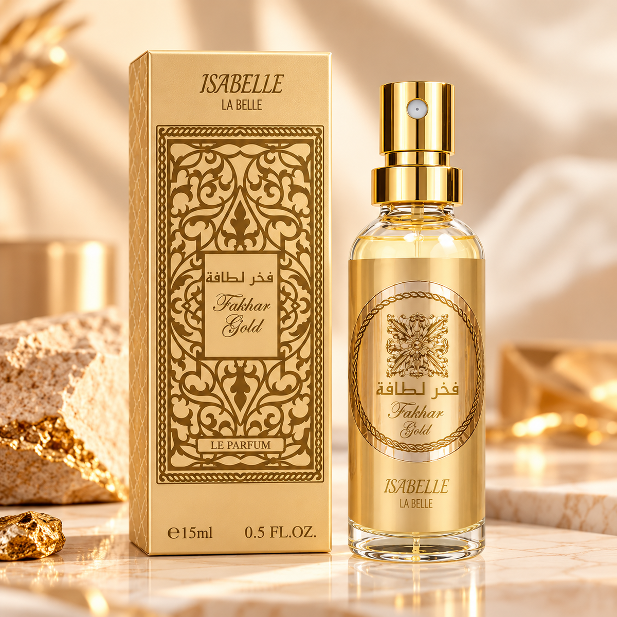 Isabelle La Belle Perfume Fakhar Gold 15ml