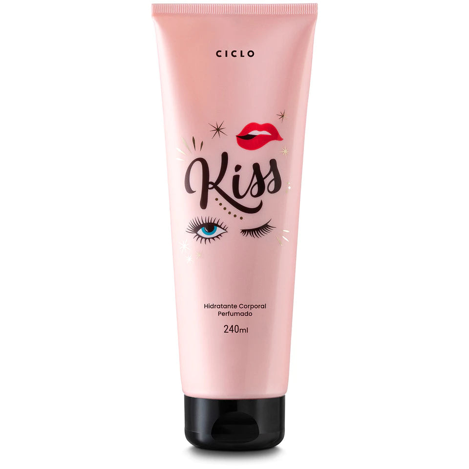 Kit Ciclo Kiss - Creme + Body Splash + Perfume (Edição lata)