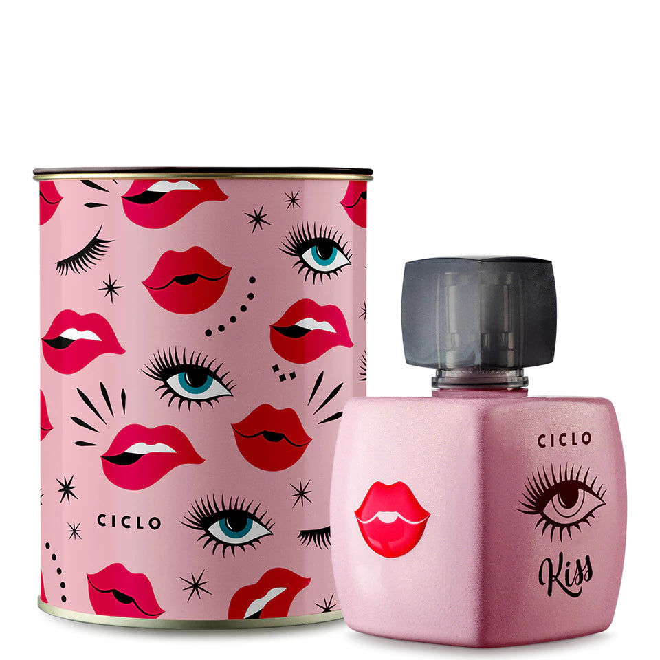 Kit Ciclo Kiss - Creme + Body Splash + Perfume (Edição lata)