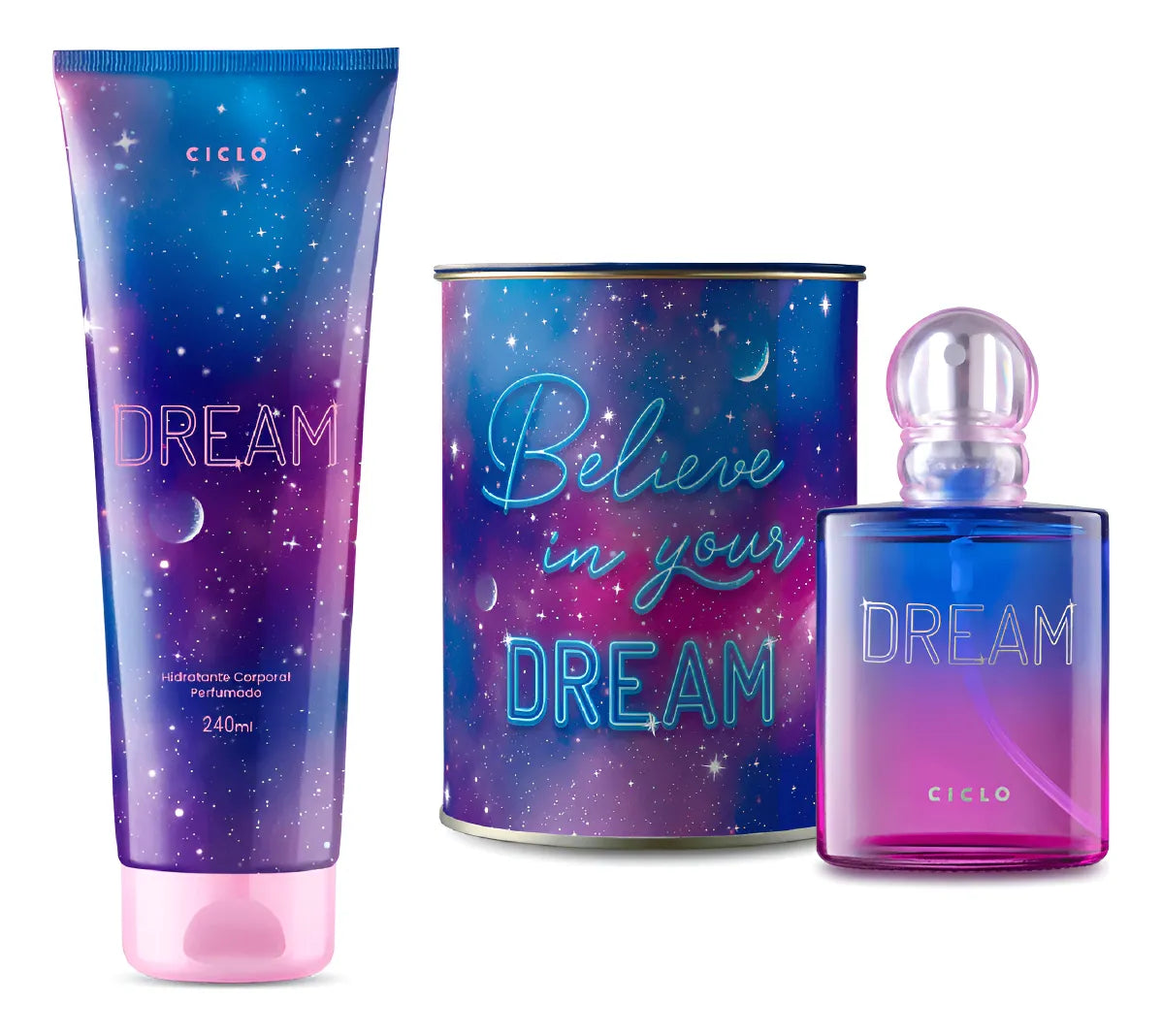 Kit Dream Ciclo - Creme + Perfume Lata