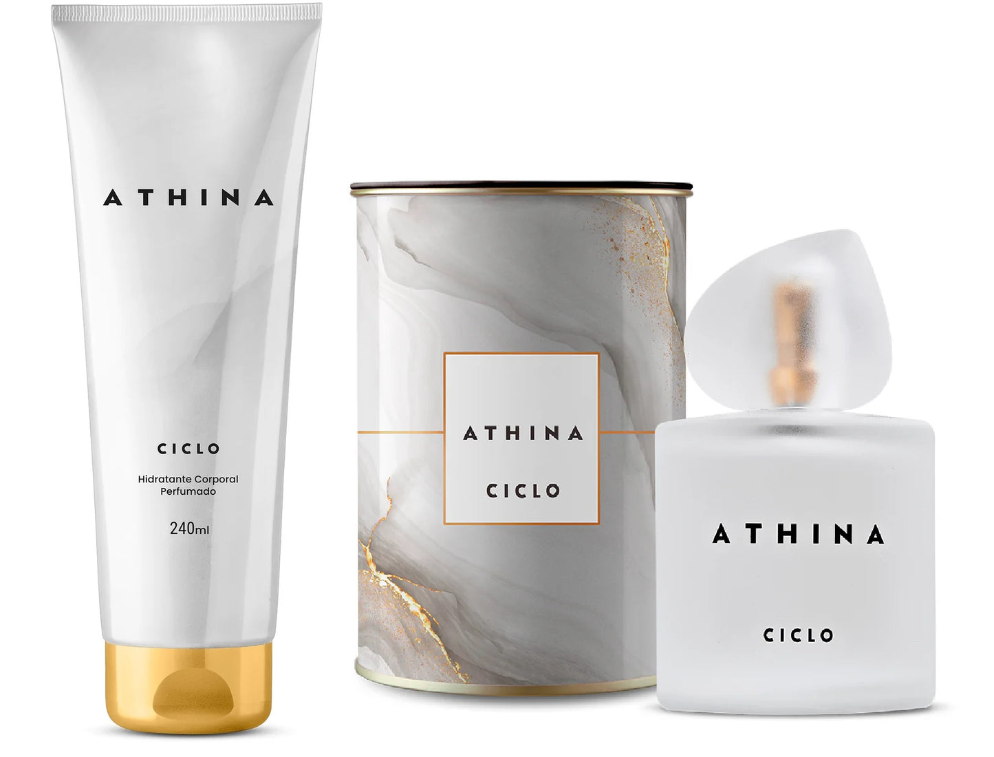Kit Athina  Ciclo - Creme + Perfume Lata
