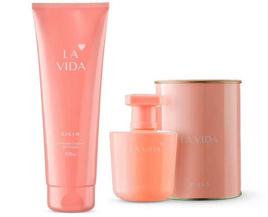 Kit La Vida Ciclo - Creme + Perfume Edição Lata