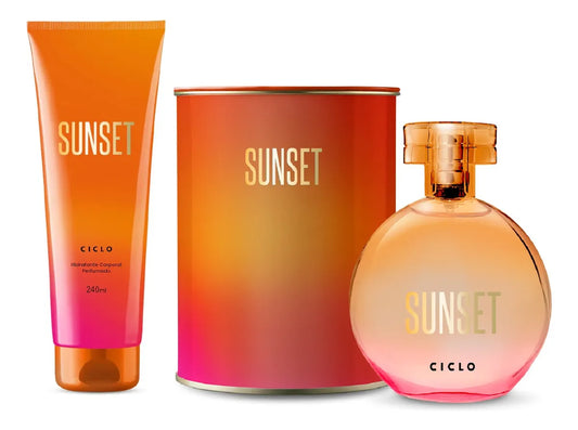 Kit Sunset Ciclo - Creme + Perfume Lata
