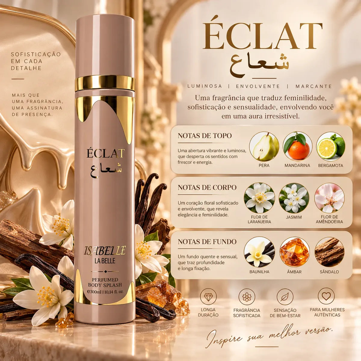 Isabelle La Belle Body Splash Éclait 300ml