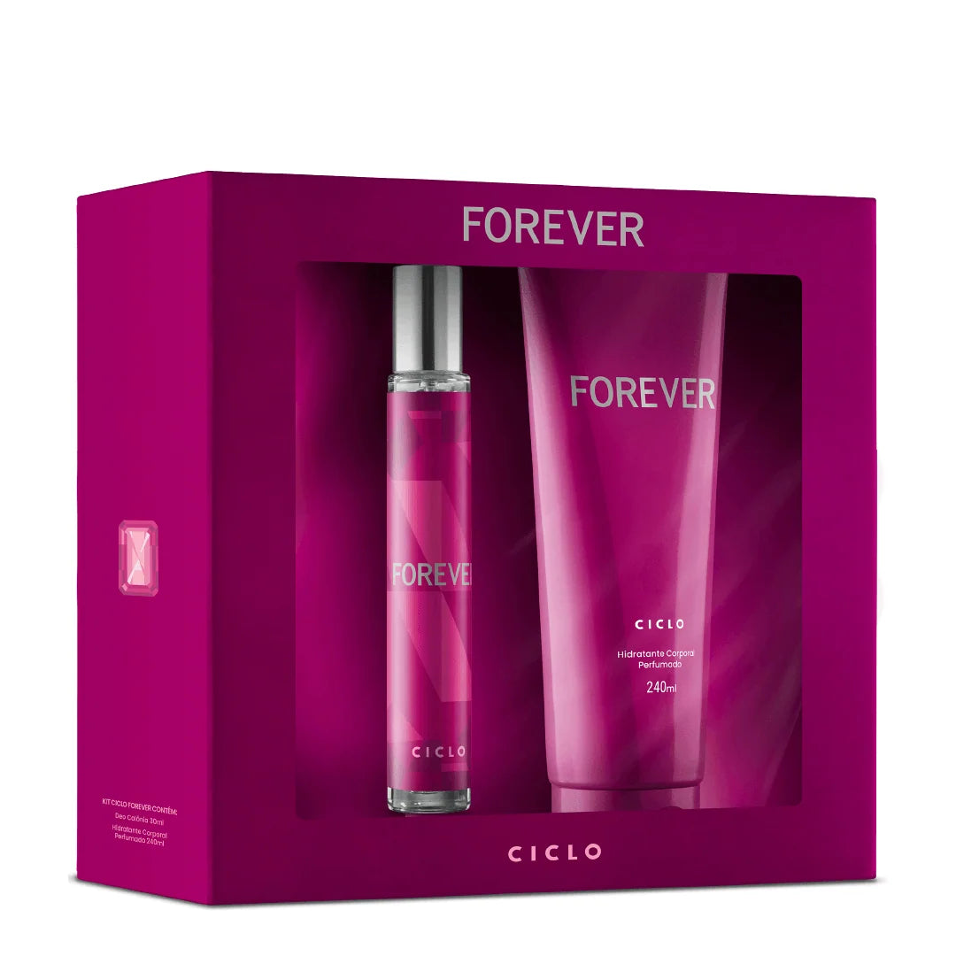 Estojo Forever Deo Colônia 30ml + Loção Hidratante 240ml