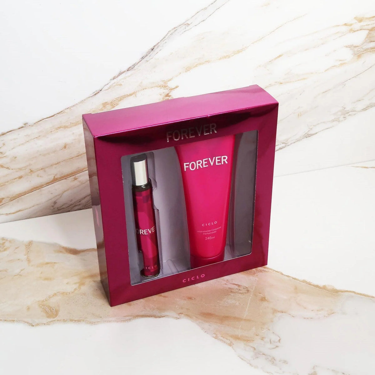 Estojo Forever Deo Colônia 30ml + Loção Hidratante 240ml