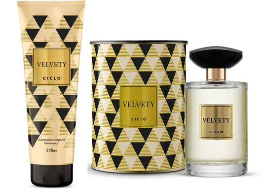 Kit Ciclo Velvet - Creme + Perfume Lata