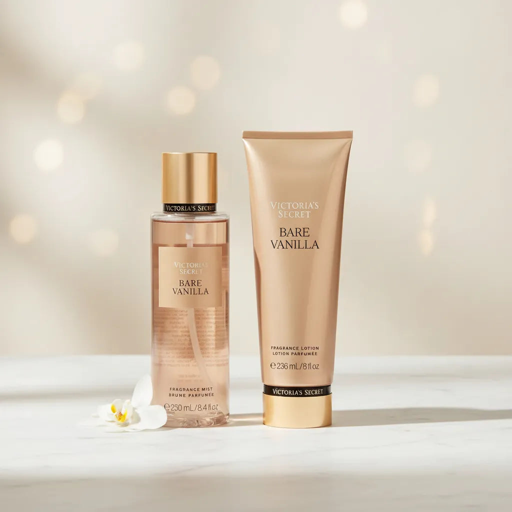 Kit Victoria's Secret Bare Vanilla - Body Splash 250 ml + Hidratante Corporal 236 ml