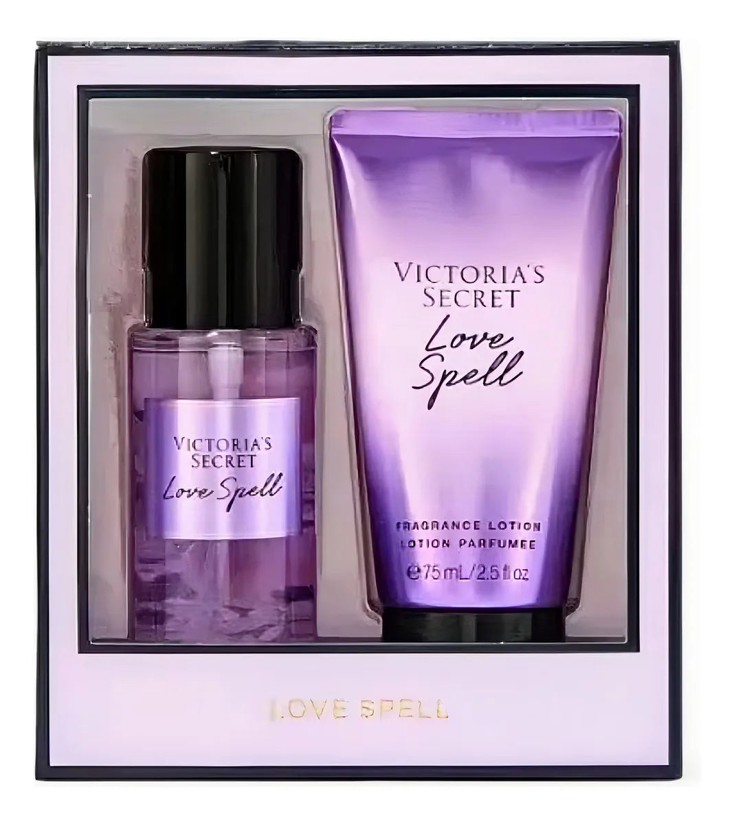 Kit Victoria's Secret Love Spell - Body Splash + Body Lotion - 75 ml