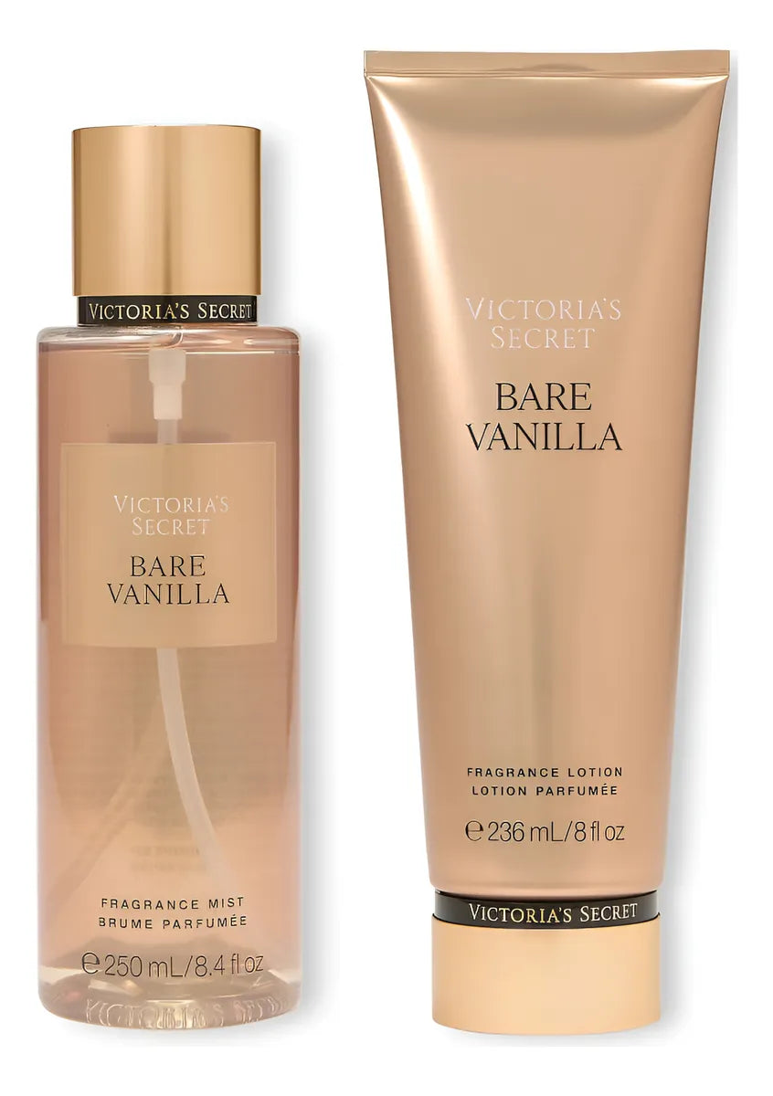 Kit Victoria's Secret Bare Vanilla - Body Splash 250 ml + Hidratante Corporal 236 ml