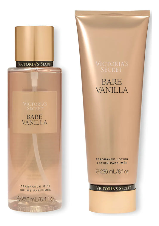 Kit Victoria's Secret Bare Vanilla - Body Splash 250 ml + Hidratante Corporal 236 ml