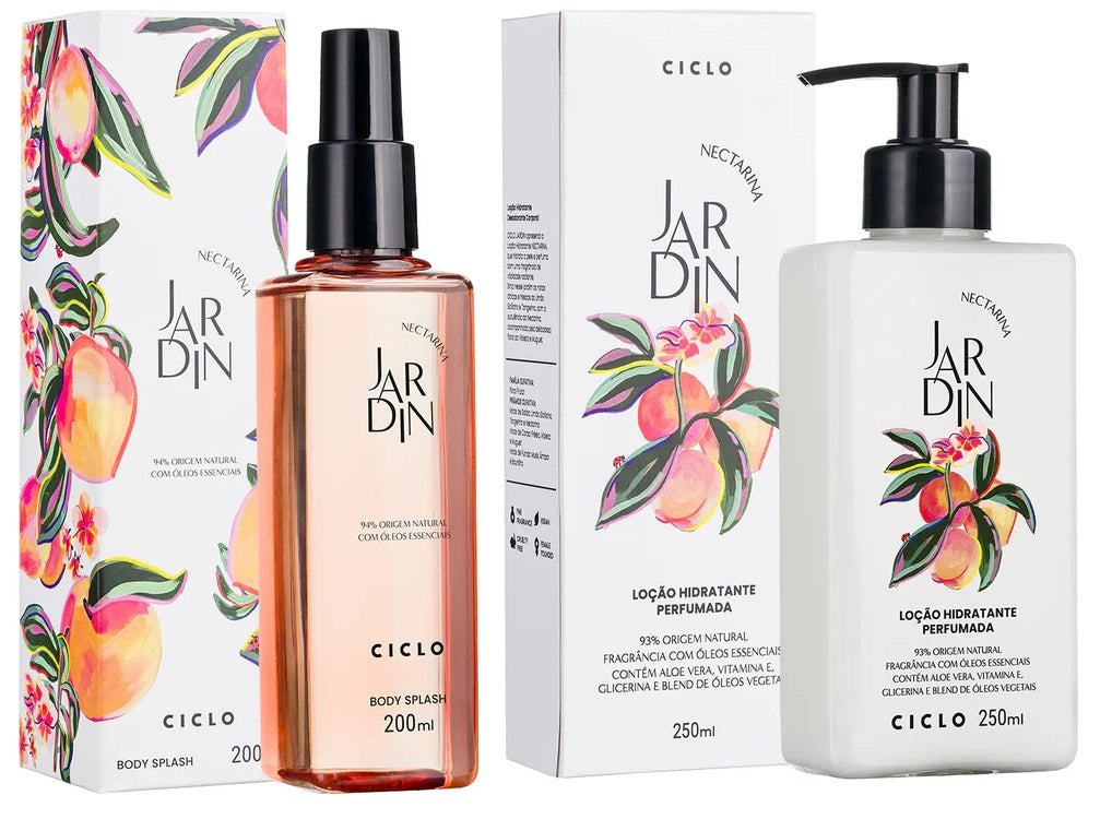 Kit Ciclo Jardin Nectarina - Creme + Body Splash
