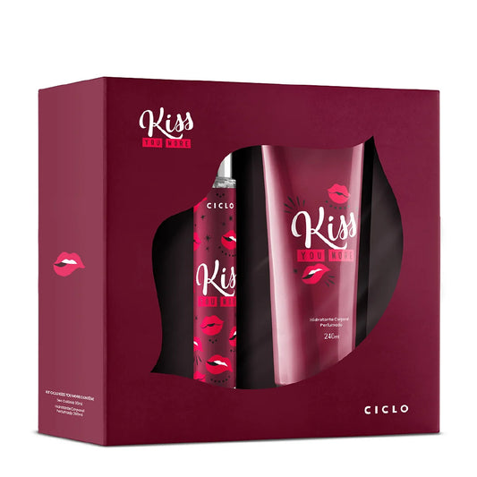 Estojo Kiss You More Deo Colônia 30ml + Loção Hidratante 240ml